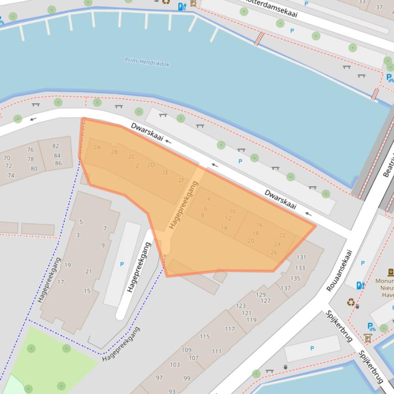 Kaart van postcodegebied 4331GP.