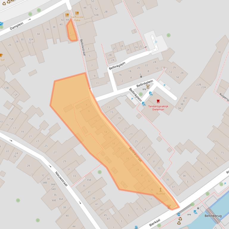 Kaart van postcodegebied 4331GW.