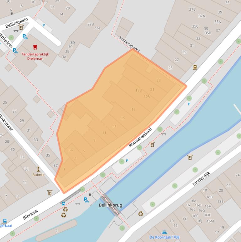 Kaart van postcodegebied 4331HA.