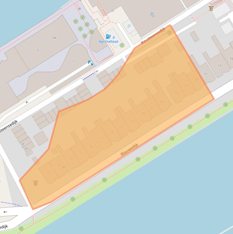 Kaart van postcodegebied 4331JC.