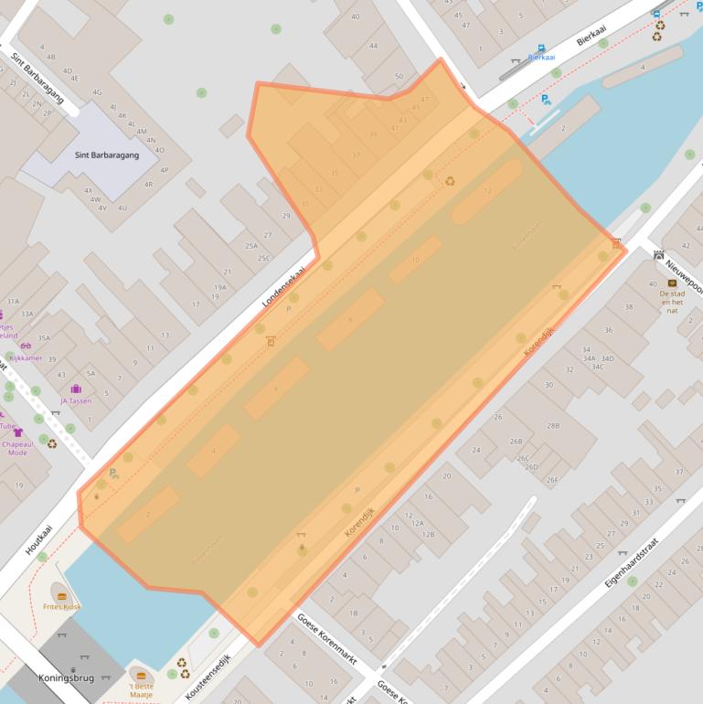 Kaart van postcodegebied 4331JH.