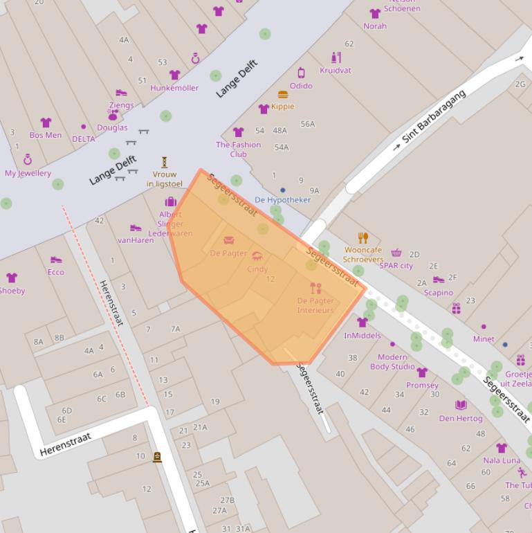 Kaart van postcodegebied 4331JN.
