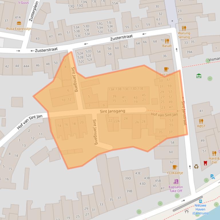 Kaart van postcodegebied 4331KE.