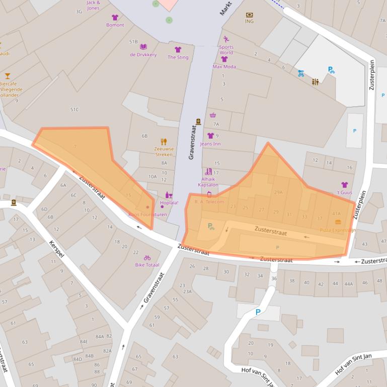 Kaart van postcodegebied 4331KG.