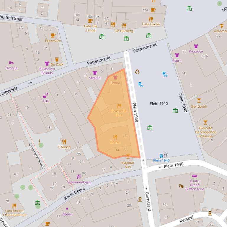 Kaart van postcodegebied 4331LH.
