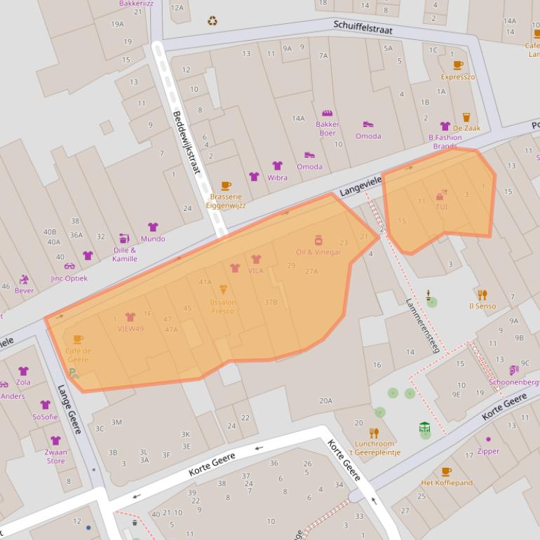 Kaart van postcodegebied 4331LR.