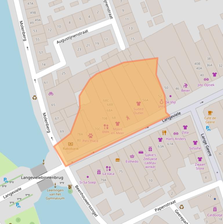 Kaart van postcodegebied 4331LW.