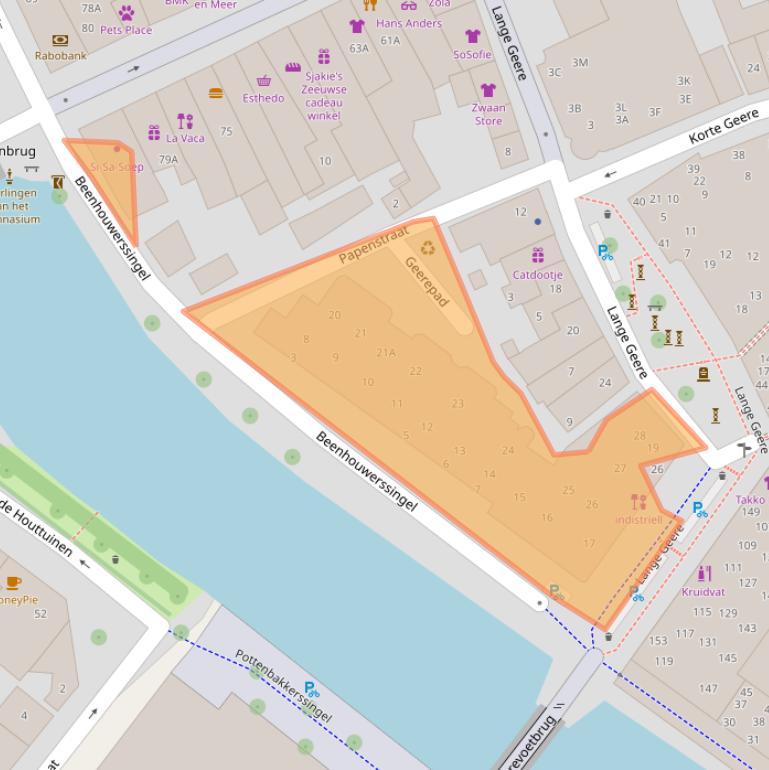 Kaart van postcodegebied 4331MD.