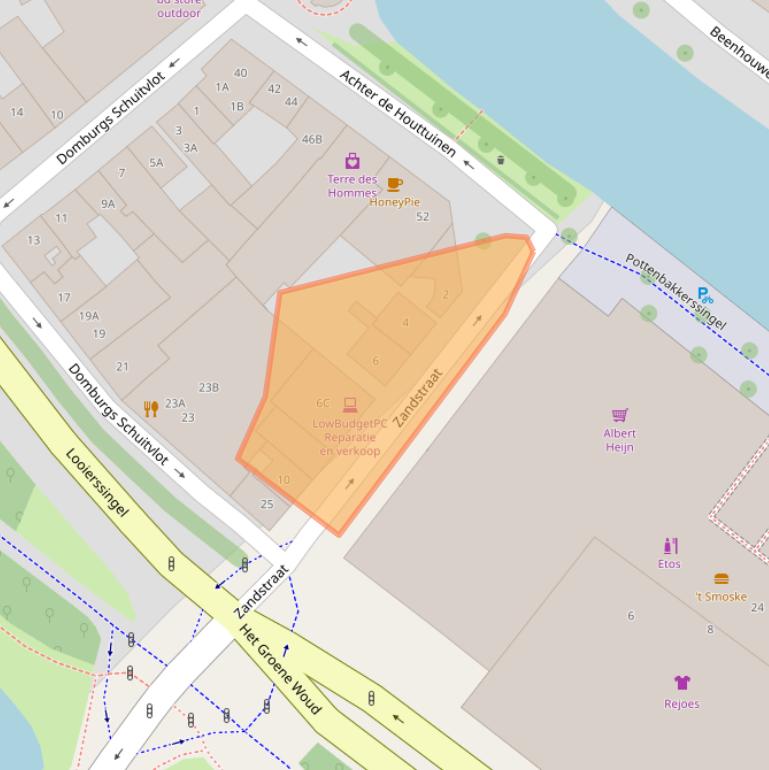 Kaart van postcodegebied 4331ND.