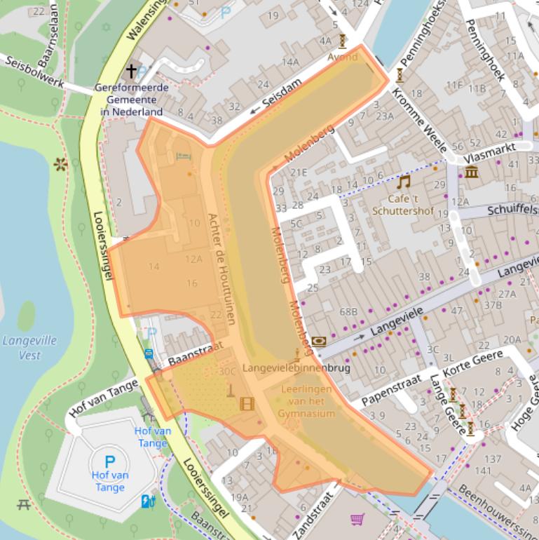 Kaart van postcodegebied 4331NJ.