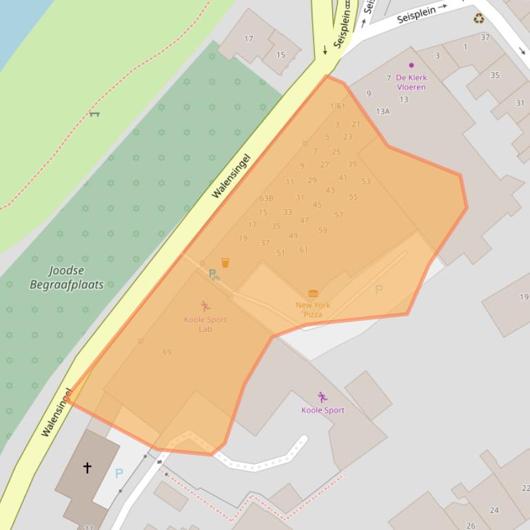 Kaart van postcodegebied 4331NN.