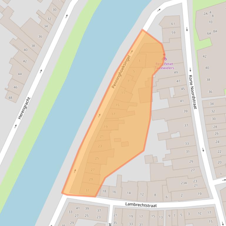 Kaart van postcodegebied 4331PS.