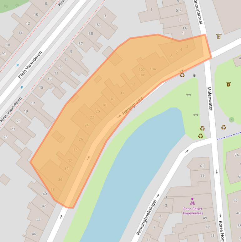 Kaart van postcodegebied 4331PW.