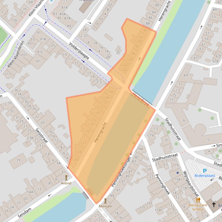 Kaart van postcodegebied 4331PZ.