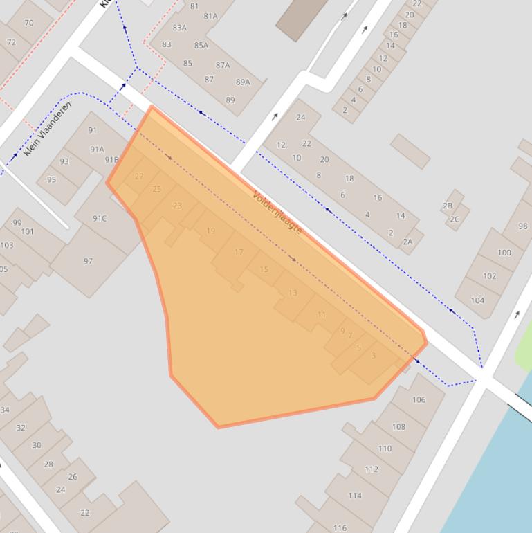 Kaart van postcodegebied 4331RA.