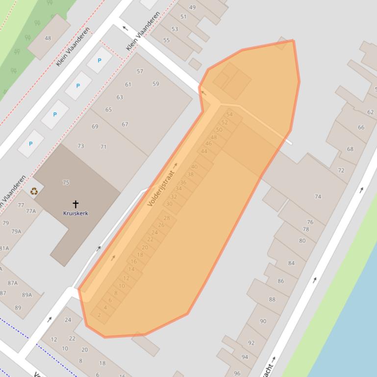 Kaart van postcodegebied 4331RC.