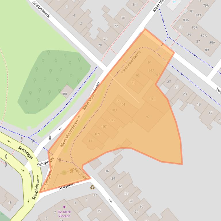 Kaart van postcodegebied 4331RJ.