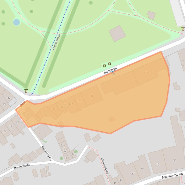 Kaart van postcodegebied 4331RW.