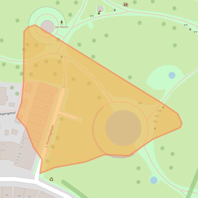 Kaart van postcodegebied 4331WB.
