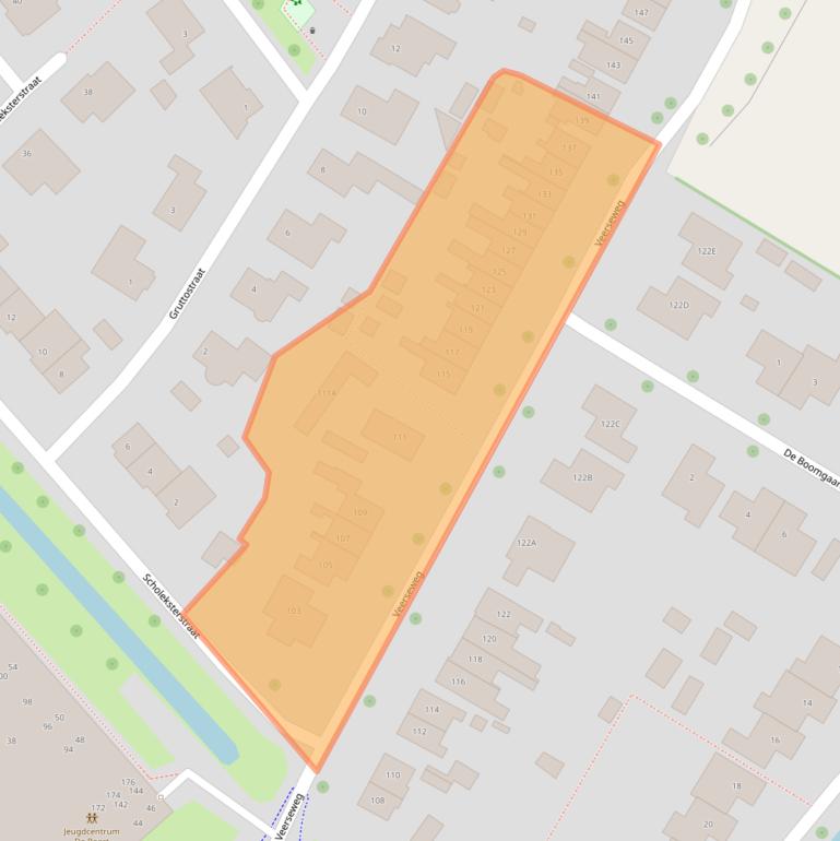 Kaart van postcodegebied 4332BD.