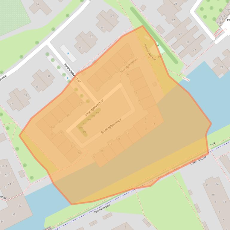 Kaart van postcodegebied 4332DB.