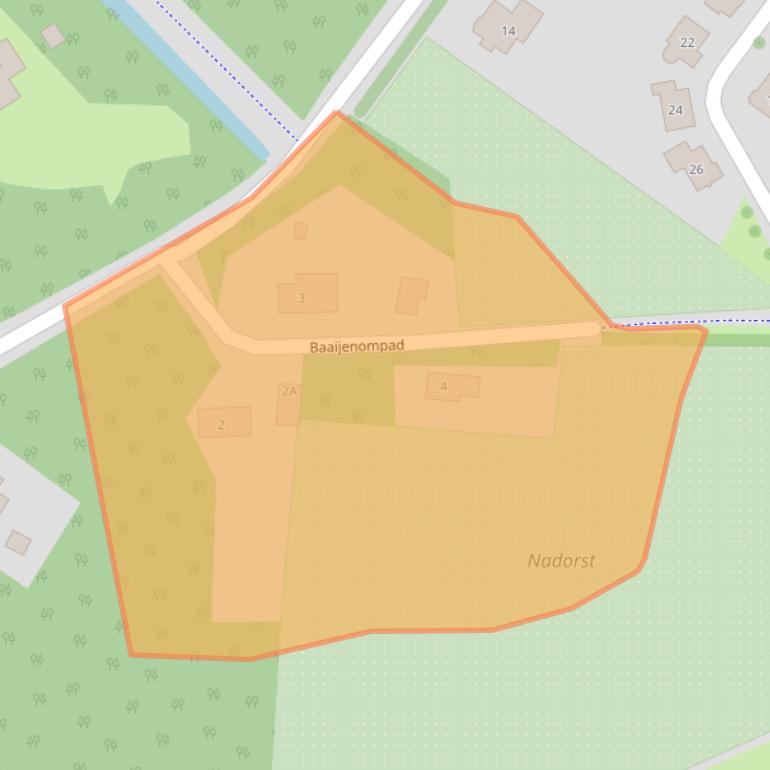 Kaart van postcodegebied 4332RC.