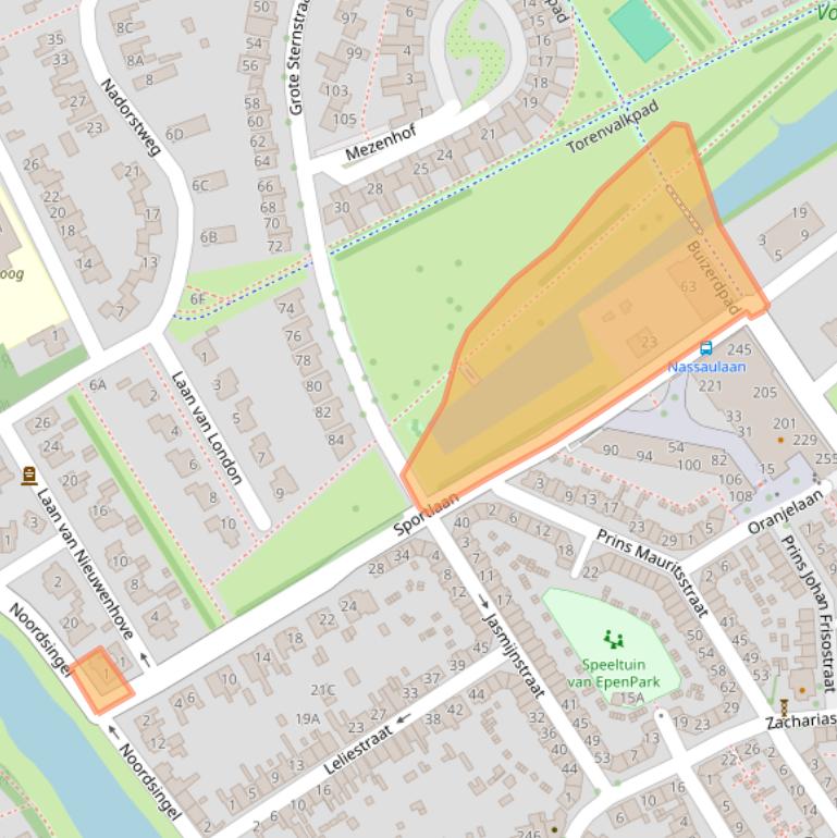 Kaart van postcodegebied 4332TN.