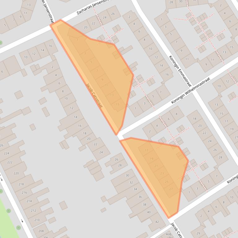 Kaart van postcodegebied 4332VH.