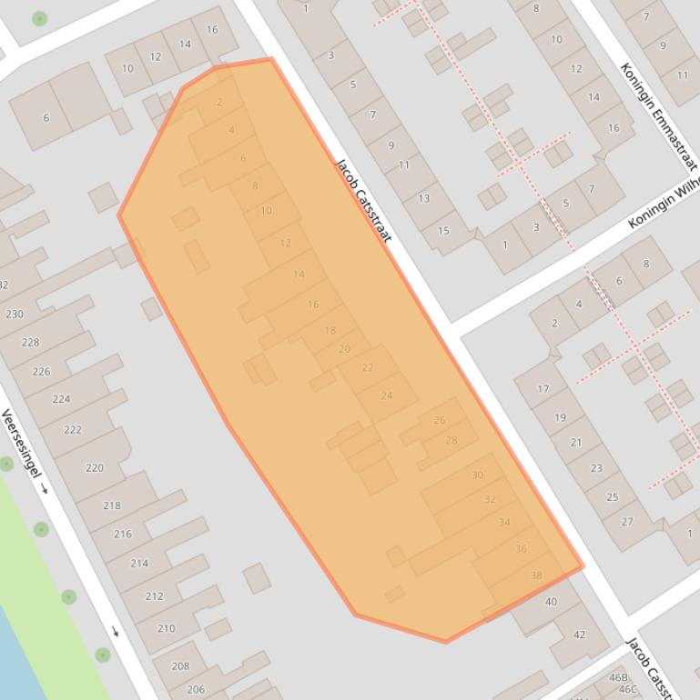 Kaart van postcodegebied 4332VK.