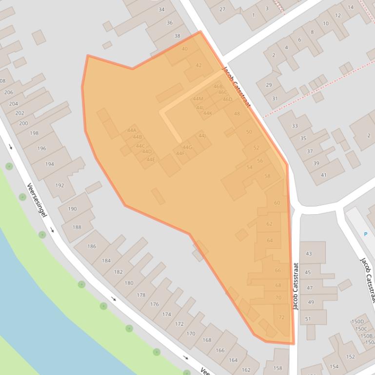 Kaart van postcodegebied 4332VL.