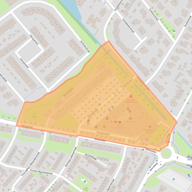 Kaart van postcodegebied 4332XT.