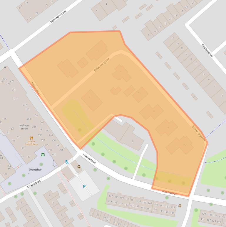 Kaart van postcodegebied 4332XX.