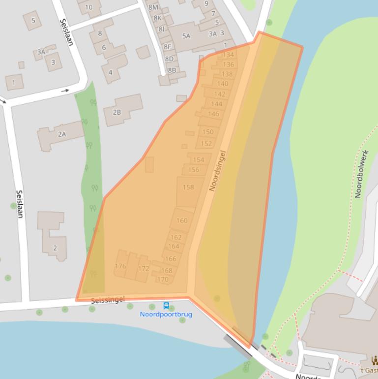 Kaart van postcodegebied 4333AE.