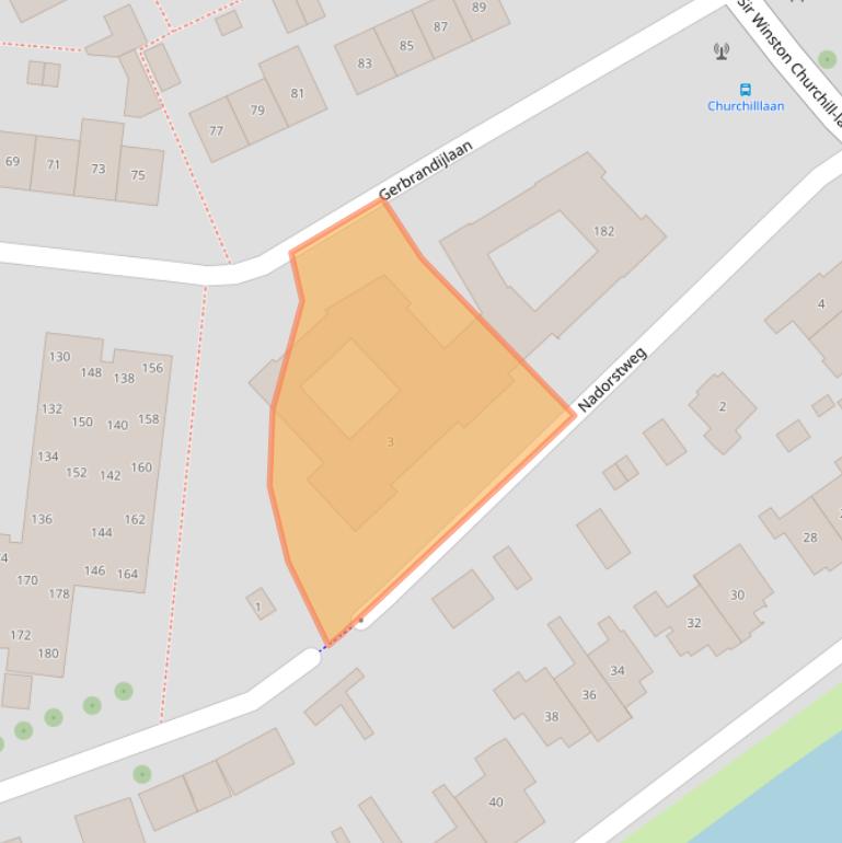 Kaart van postcodegebied 4333AJ.