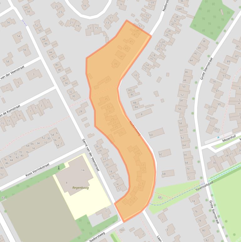 Kaart van postcodegebied 4333AK.