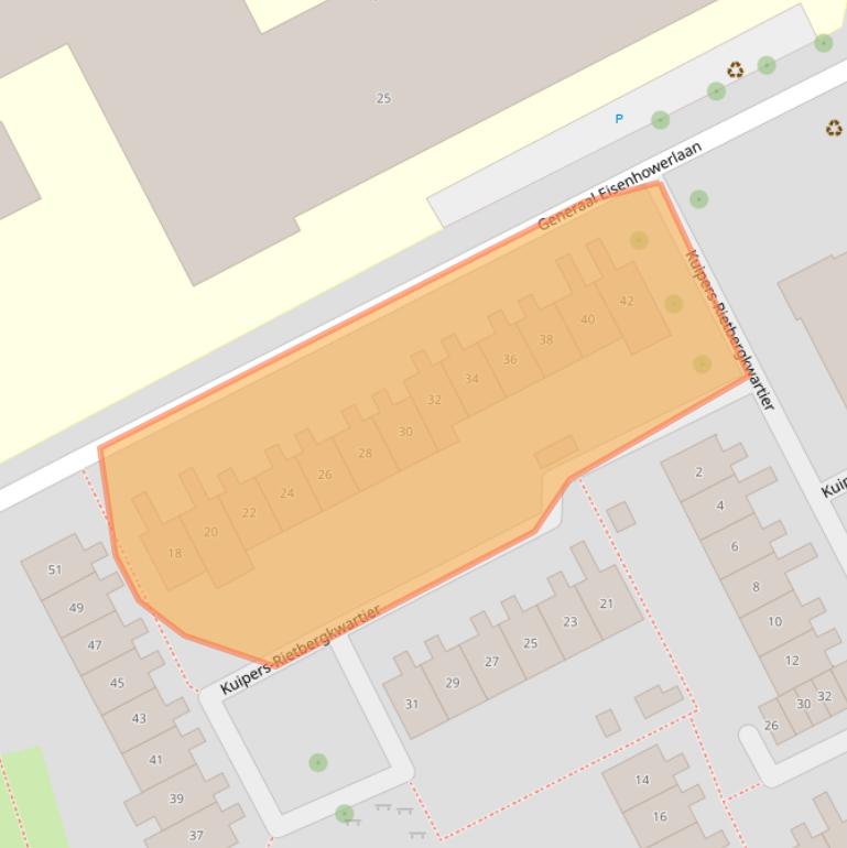 Kaart van postcodegebied 4333BR.