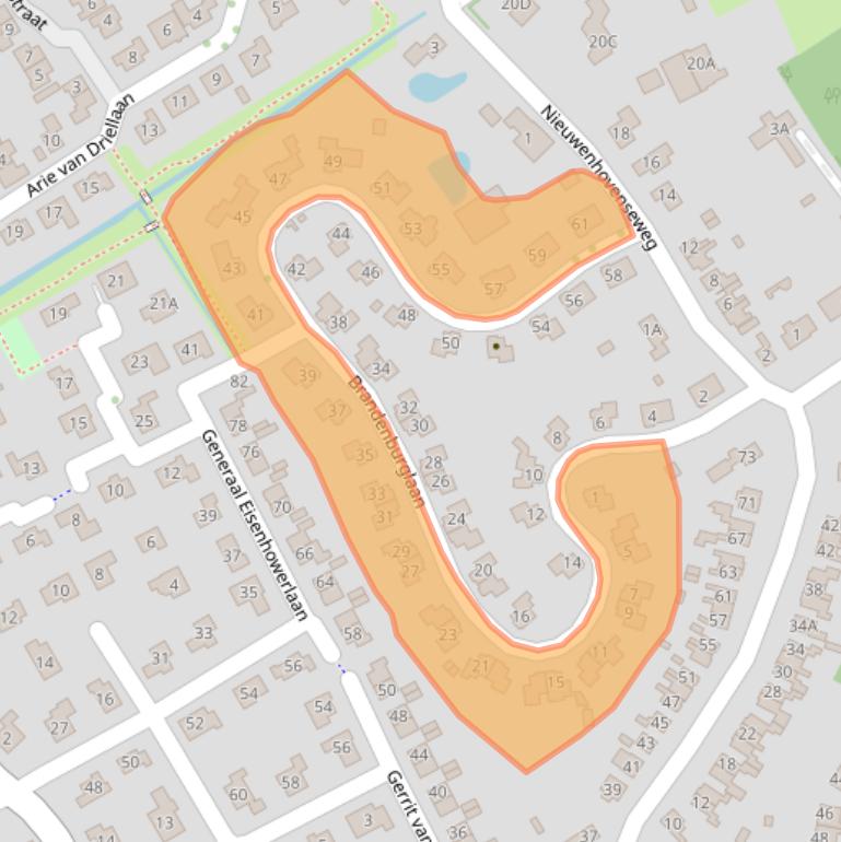 Kaart van postcodegebied 4333BX.