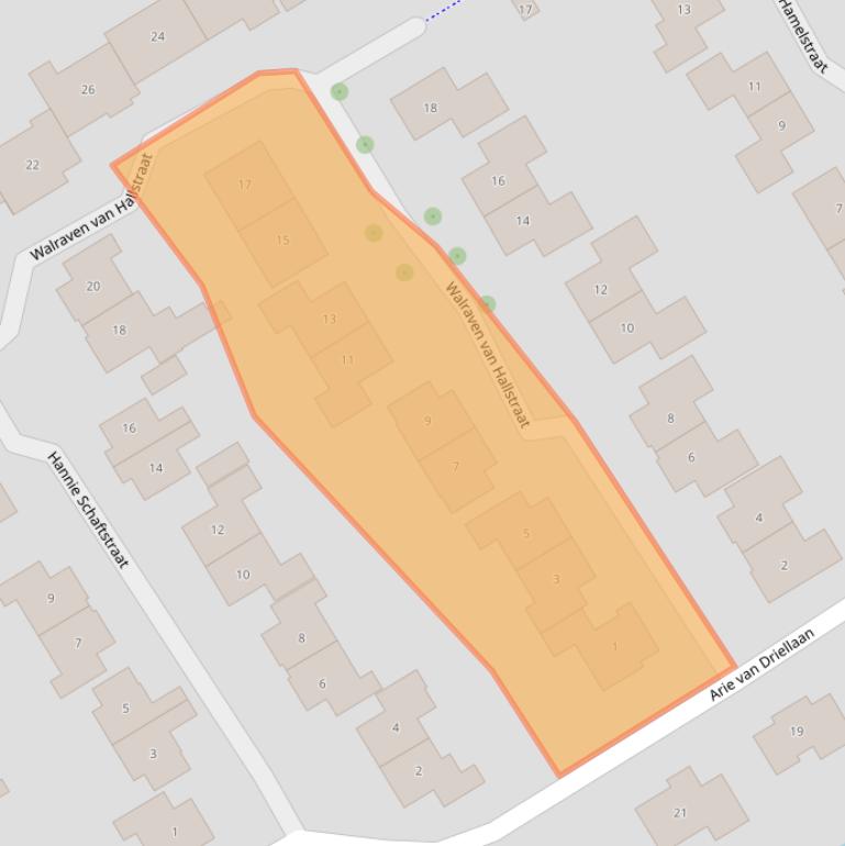 Kaart van postcodegebied 4333CN.