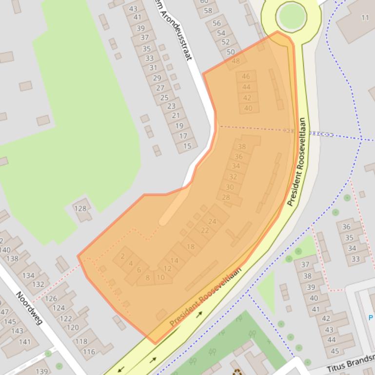 Kaart van postcodegebied 4333DA.