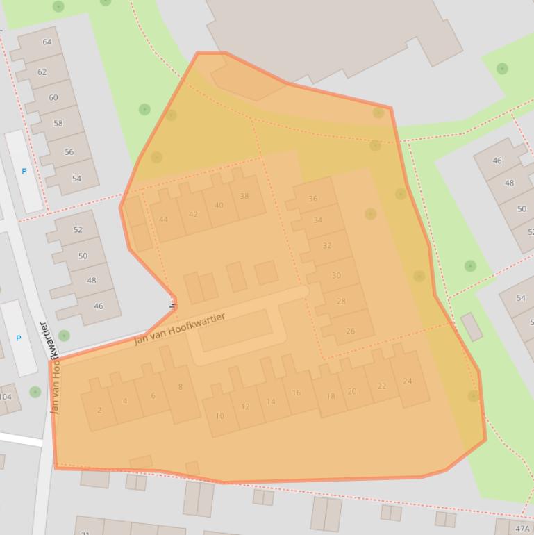 Kaart van postcodegebied 4333EA.