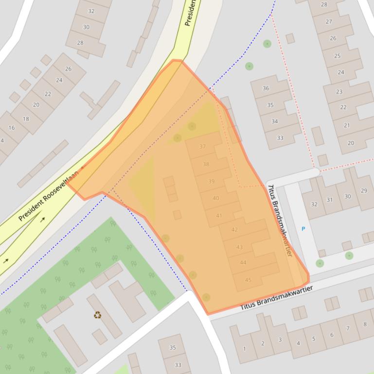 Kaart van postcodegebied 4333EP.