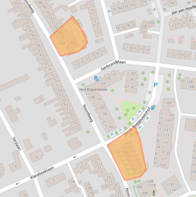 Kaart van postcodegebied 4333GJ.