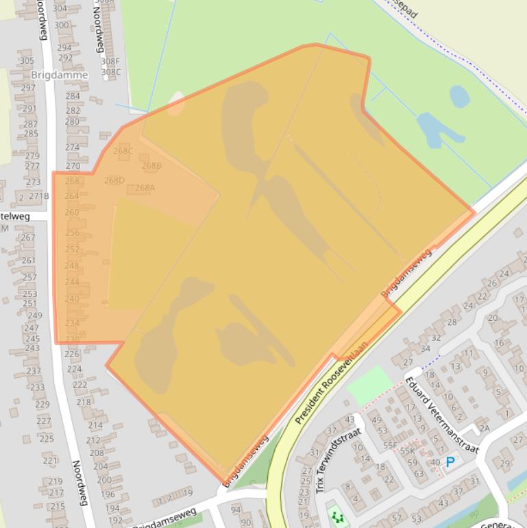 Kaart van postcodegebied 4333GP.