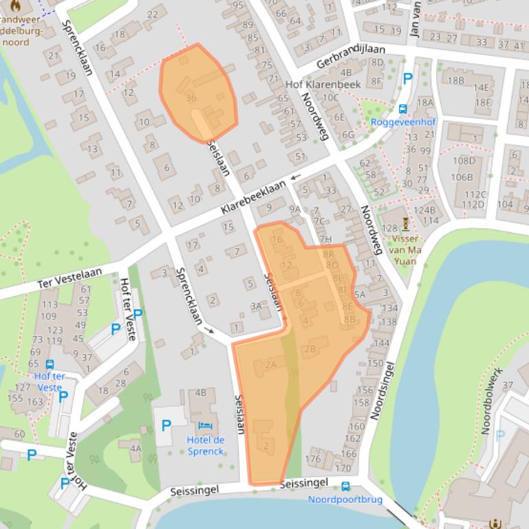 Kaart van postcodegebied 4333GX.