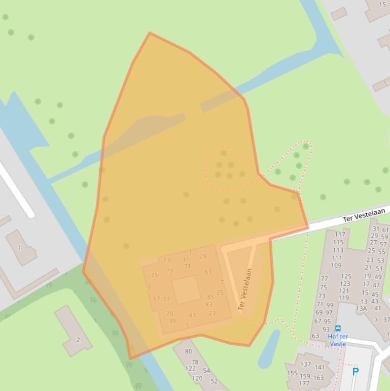 Kaart van postcodegebied 4333GZ.