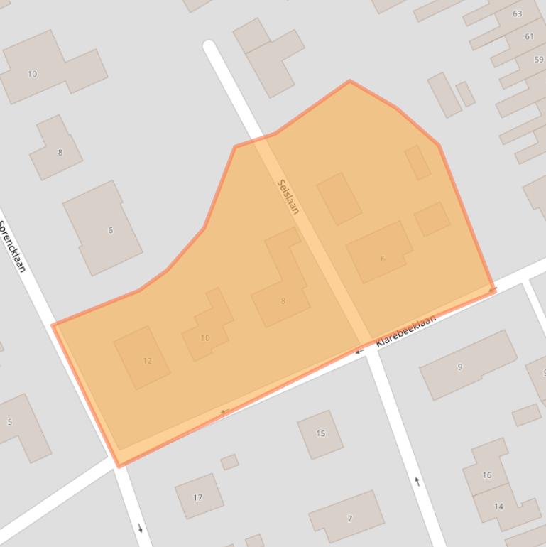 Kaart van postcodegebied 4333HB.