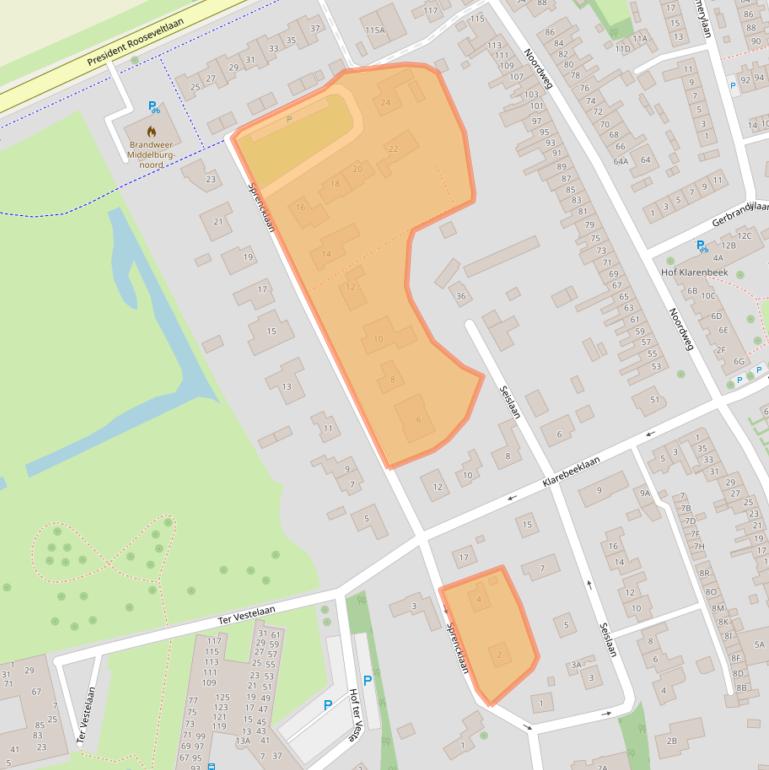 Kaart van postcodegebied 4333HD.