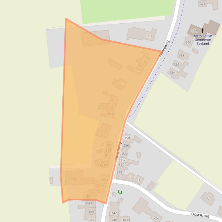 Kaart van postcodegebied 4333KB.