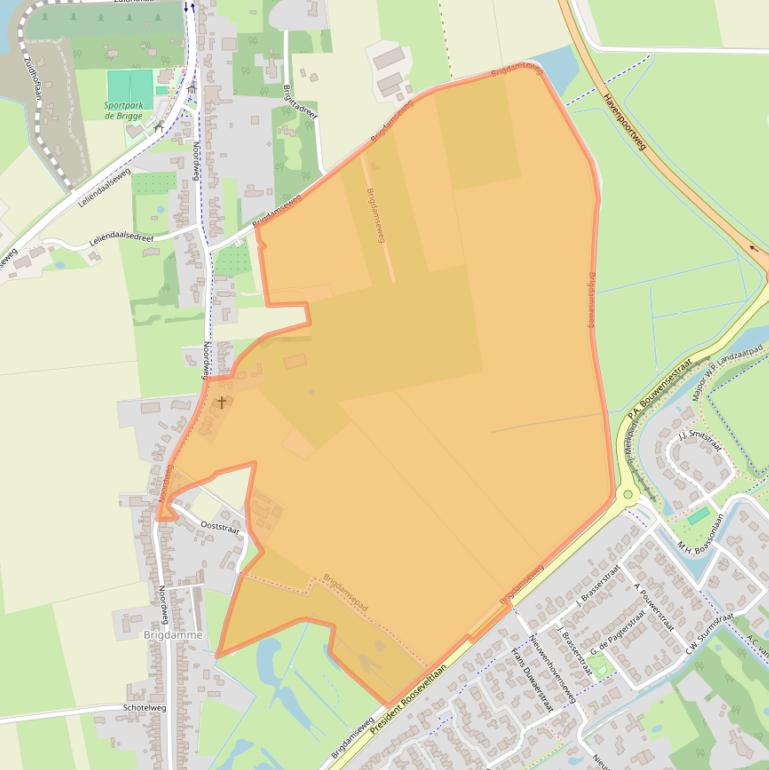 Kaart van postcodegebied 4333KJ.