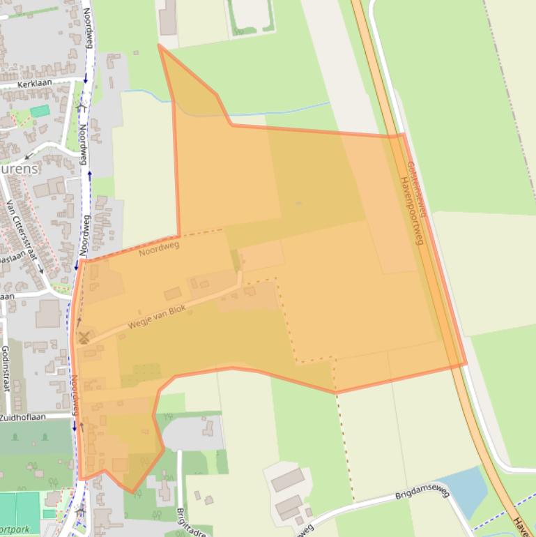 Kaart van postcodegebied 4333KM.